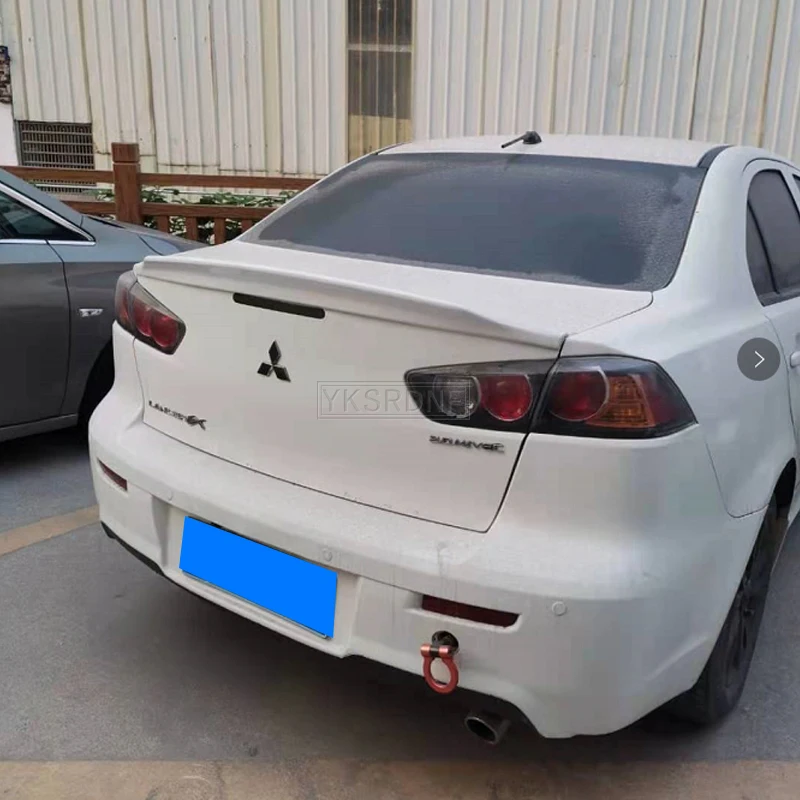 ABS Plastic Unpainted Primer Color Rear Trunk Wing Spoiler For Mitsubishi Lancer EX Evo 2008 2009 2010 2011 2012 2013 2014 2015