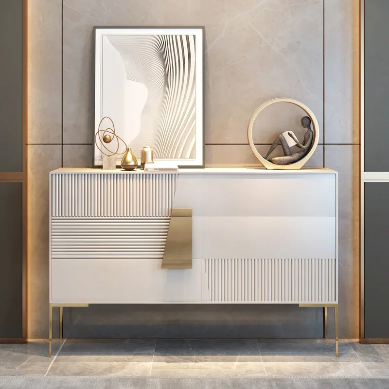 

For Living Rom Furniture Sets Modern Luxury Hallyway Table Cabinet Dining Console Home Drawer Storage