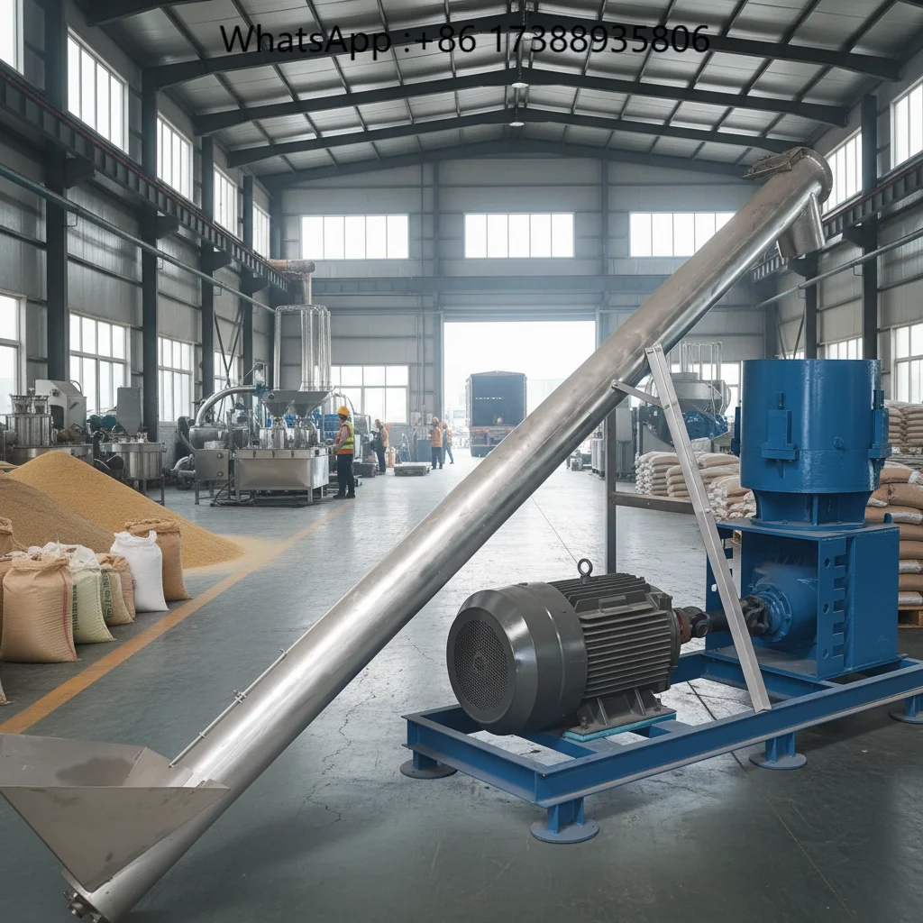 New  Multifunctional Electric Feed Pellet Machine Animal Feed Granulator 1 Ton/H Capacity 1 Year Warranty Corn Straw Q235
