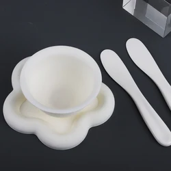 DIY Facial Mask Mixing Bowl Spoon Stick Set Tool Soft Mud Mask Applicator Plastic Spatula Household Accessories Makeup Tools Kit