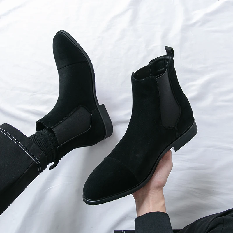 

Men's casual boots Retro gentleman style Work or office Fashion Party Business Outdoor autumn and winter shoes 38-47 New