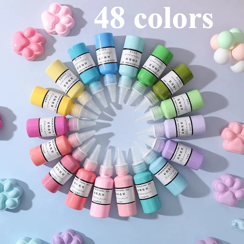 DIY Squishy Toys Color Paste,Silicone Oil-Based Pigment Set, Macaron Cream Dye for Resin Clay,Handmade Craft Coloring Supplies