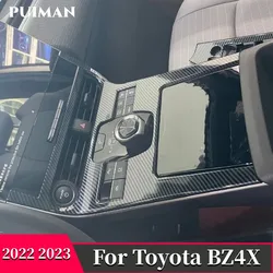 For Toyota BZ4X EA10 2022 2023 Car Styling Car Interior Gear Box Decorative Frame Sequins Cover Sticker Protection Accessories