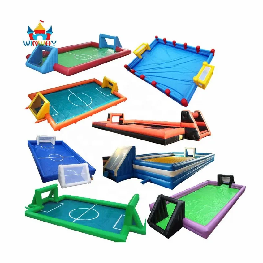 Lapangan Sepak Bola Tiup Lapangan Sepak Bola Tiup Permainan Lapangan Sepak Bola Sabun Tiup untuk Sewa Pesta Anak-anak