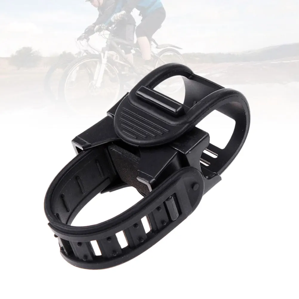 

2pcs Bike Flashlight Mount Holder Rotating Adjustable Plastic Handlebar Clamp Universal Torch Holder 360 Degree For