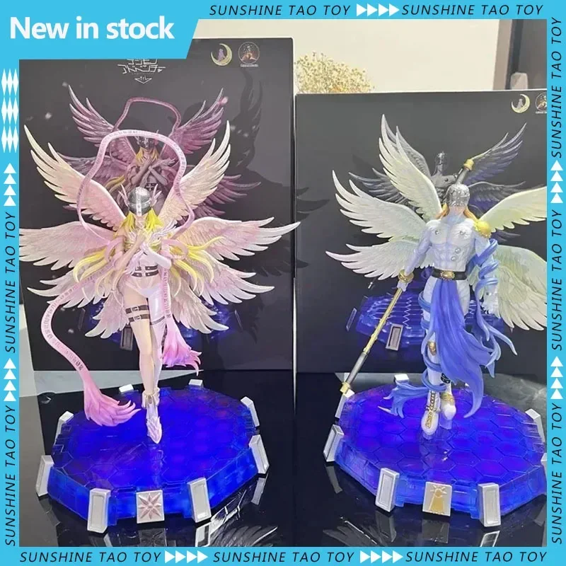 Tyrannosaurus Studio Digimon Digital Monster Angewomon Resin Figure Model Children'S Toys Collection Anime Figure Birthday Gifts