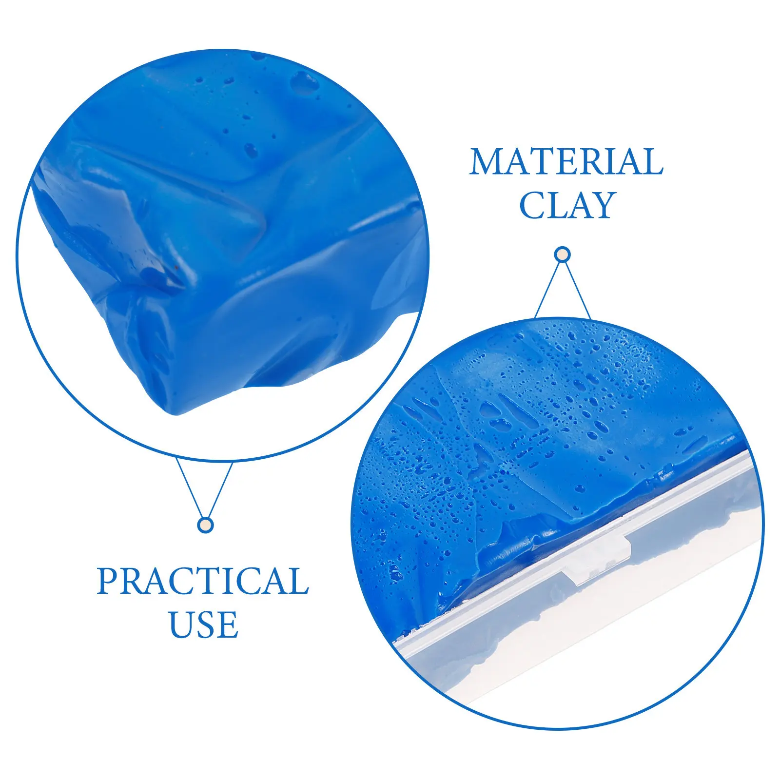 Car Cleaning Clay Bar Detailing Essential Removes Embedded Grime Without Scratching Paint Compact Design for Body Bumper Wheels