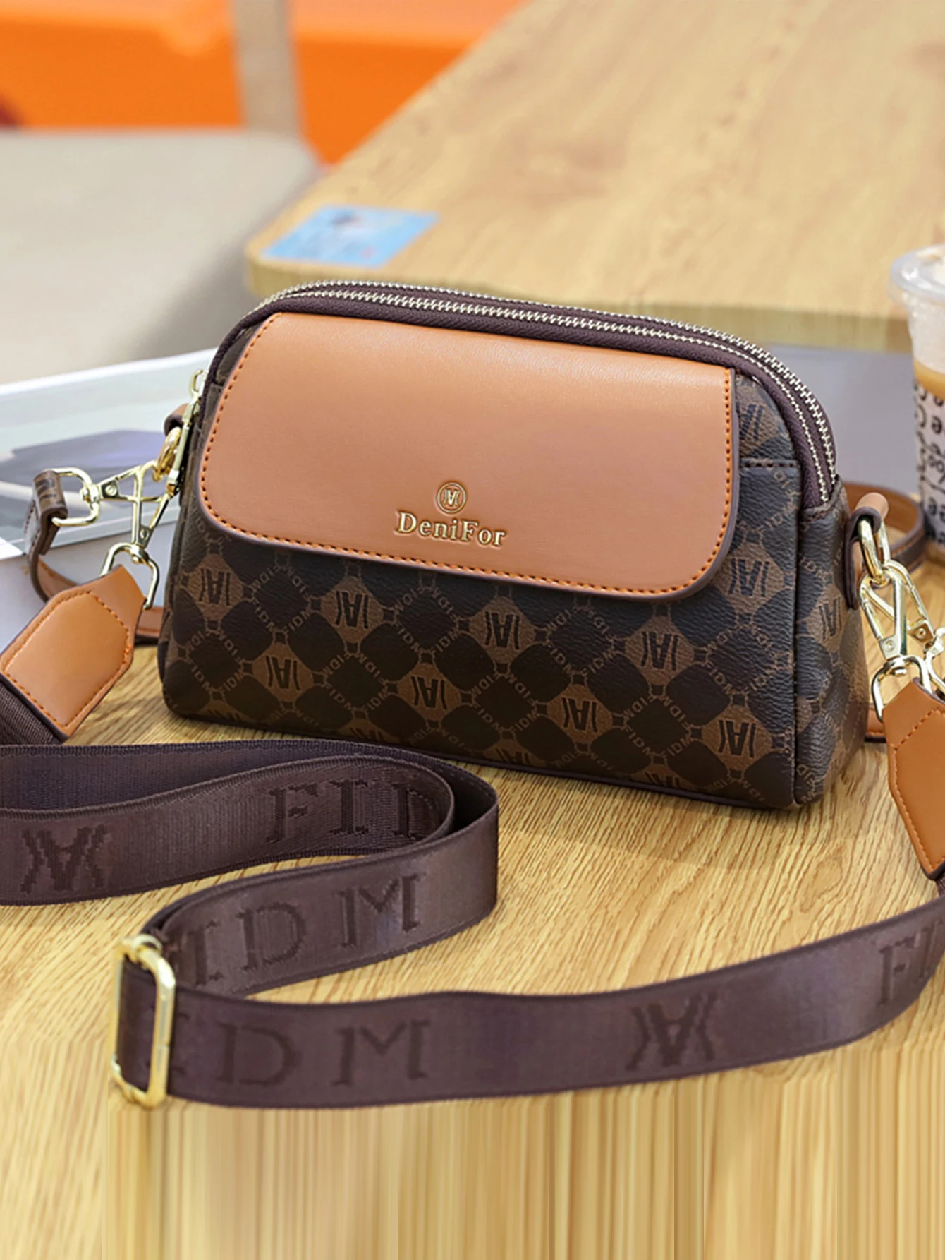 

Повседневная женская сумка через плечо с винтажным принтом, яркая Высококачественная легкая сумка через плечо