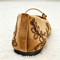 Novelty Velvet Embroidered Floral Design Ballet Flats Women Comfort Round Toe Mary Jane Shoes Lightweight Soft Designer Loafers - Image 5
