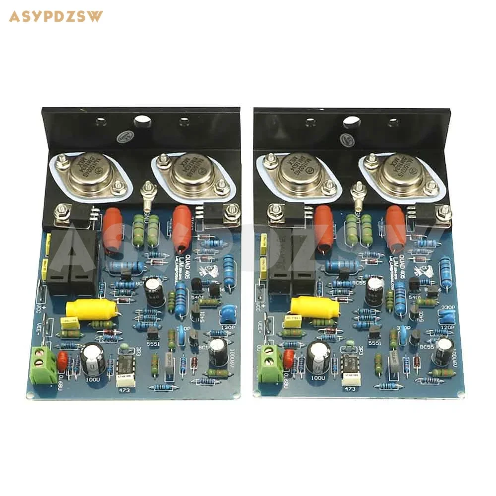 2 CH QUAD405 Clone Power amplifier with MJ15024+Angle aluminum DIY Kit/Finished board