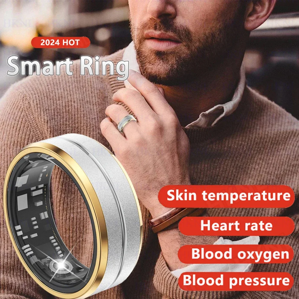 

2024 New women men Smart Ring Sports Fitness Tracker Watches IP68 Waterproof blood oxygen lovers Smart Ring For Android IOS H01