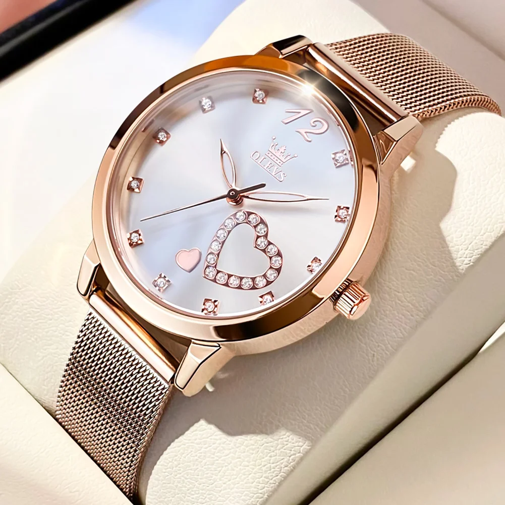 Luxury Brand Fashion Quartz Watch For Women Ladies Elegante Saat Wrist Relojes Mujer  Femmes Gift Girls Waterproof Wristwatches