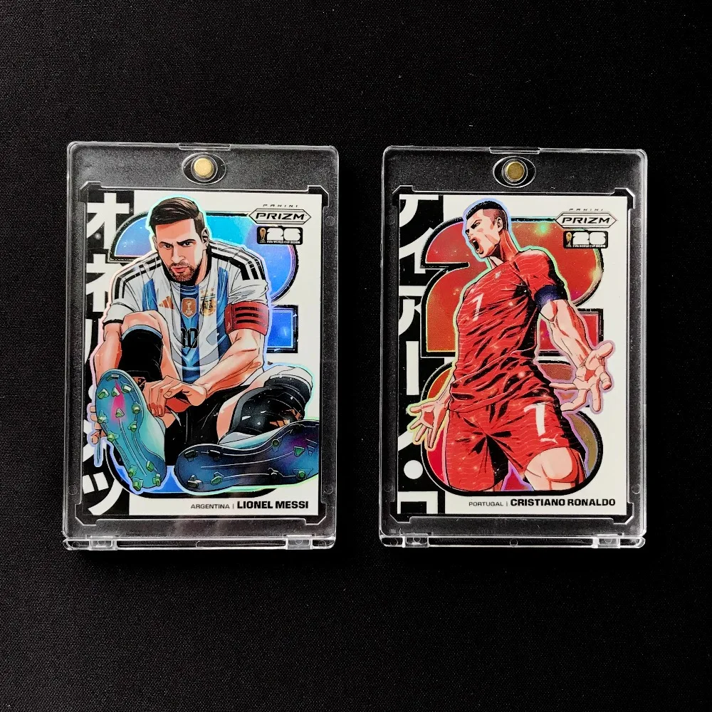 DIY 2026 FIFA World Cup Prizm Manga Style Cards Messi Ronaldo SSP Glossy Laser Finish Collectible Soccer Cards