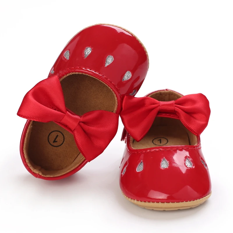 Neue Mode Neugeborenen Rot Baby Schuhe Non-slip Tuch Unten Schuhe Für Mädchen Elegante Und Edle Freizeit Baby Erste wanderschuhe – Detail 4