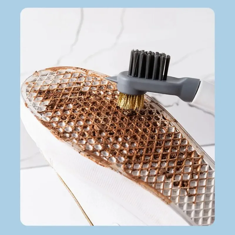 Multifunctional Accessories for Three-head Cleaning Brushes in Pockets