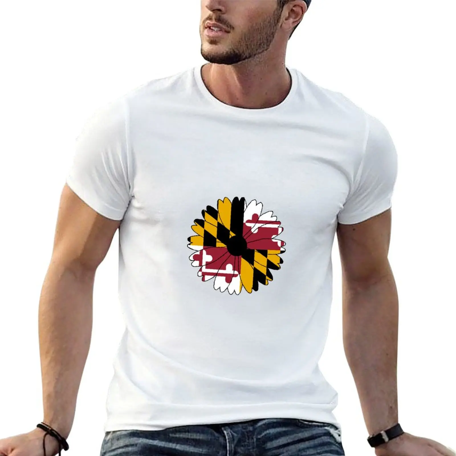 

Maryland Black Eyed Susan T-Shirt t shirt for man 100 percent cotton man graphic t shirt T-Shirt