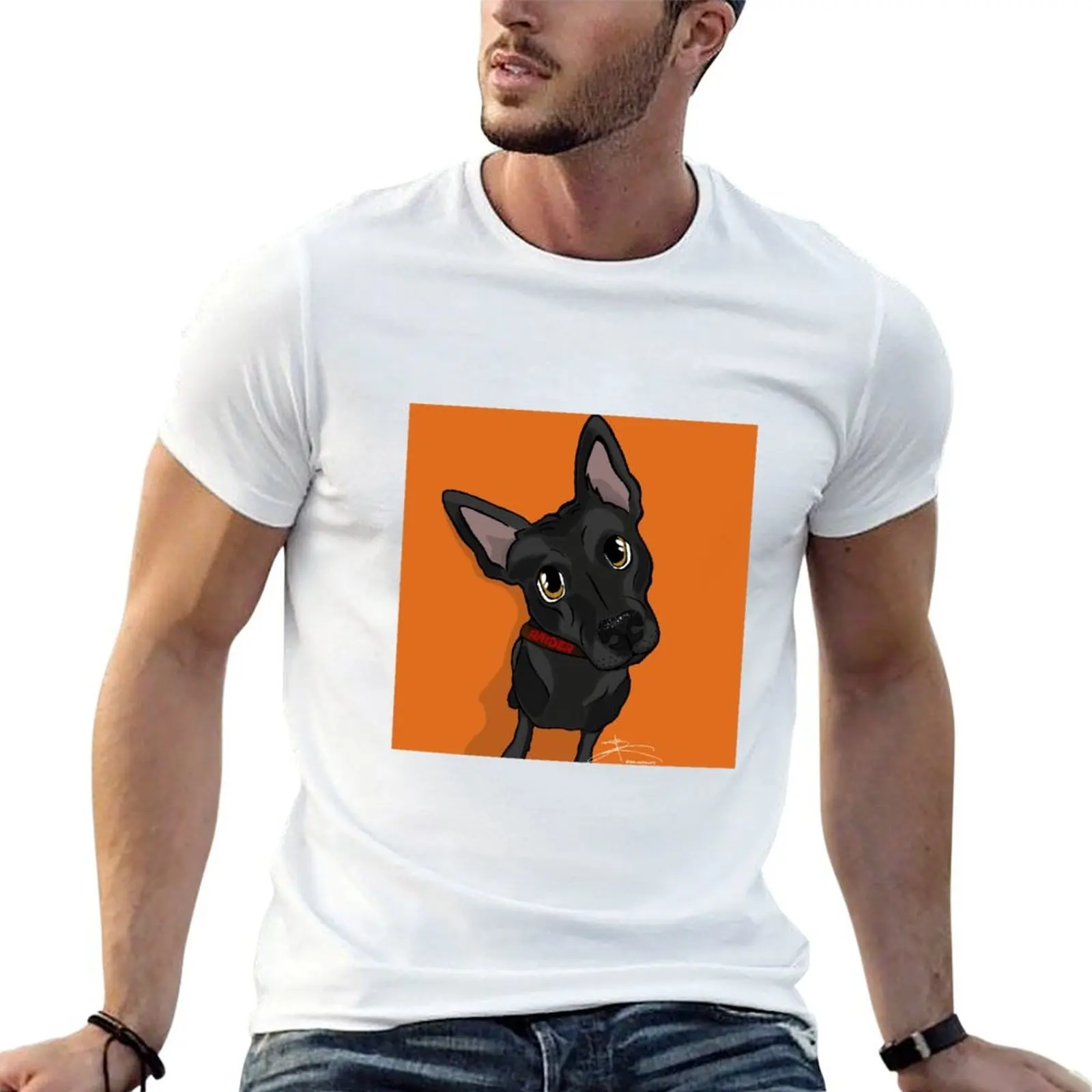 

Baloo Prints Custom Portrait - футболка Raider, футболки с индивидуальным принтом для мужчин, облегающая футболка