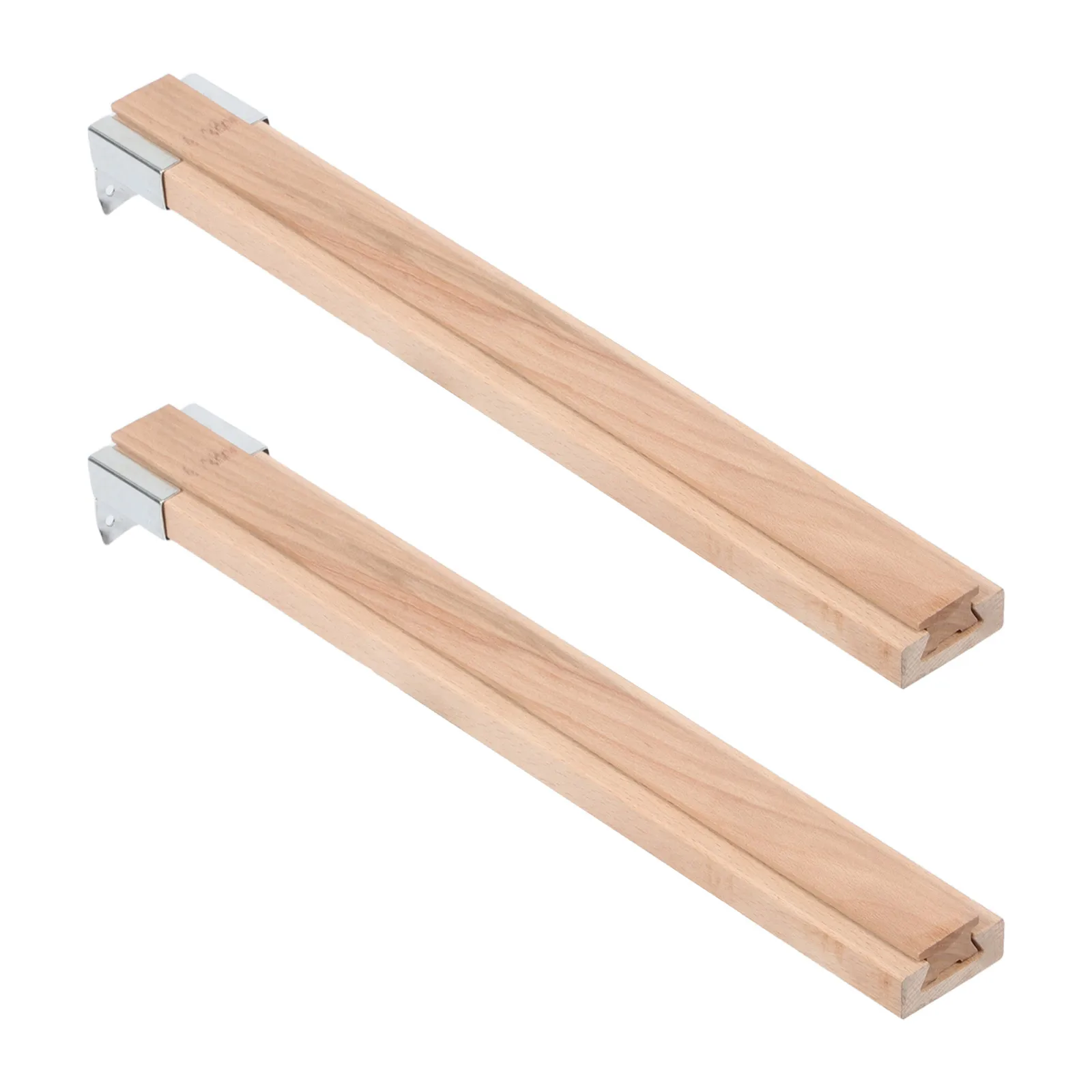 

2pcs Solid Wood Drawer Slides Center Mounted for Cabinets Dressers Furniture Bottom Mount Easy Installation