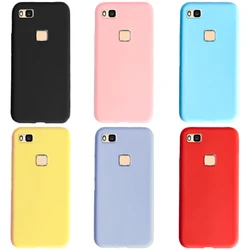 Soft Cases For Huawei P9 lite Case Slim Candy Color Silicone Back Cover For Huawei P9 Lite P9lite P 9 lite 2016 Case cover Funda