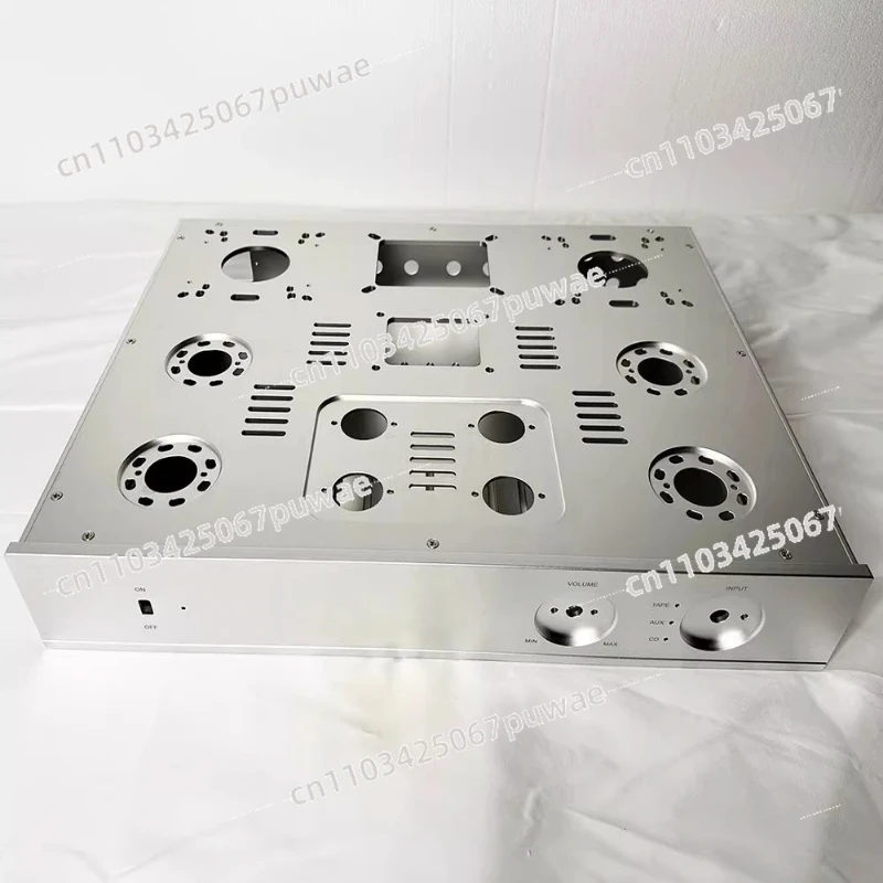 Full Aluminum HiFi Amplifier Preamp Case Silent Heat Dissipation DIY Audio Chassis Shell