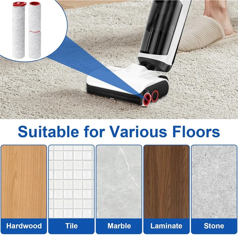 KEOL-Roller Brush Replacement Parts For Roborock Dyad Pro/Dyad Pro Combo Wet And Dry Vacuum Cleaner Accessories