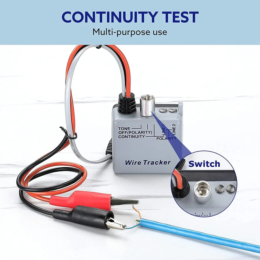 ABVT-Tone Generator Kit,Wire Tracer Circuit Tester,200EP High Accuracy Cable Toner Detector Finder Tester,Inductive Amplifier