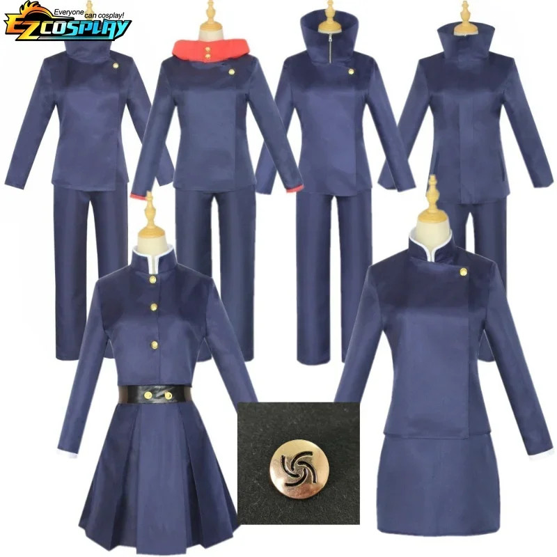 Anime Jujutsu Kaugisaki Nobara Cosplay Costume Top Skirt Coat Arms Bag Gojo Satoru Itadori Yuji Halloween Uniform Full Set