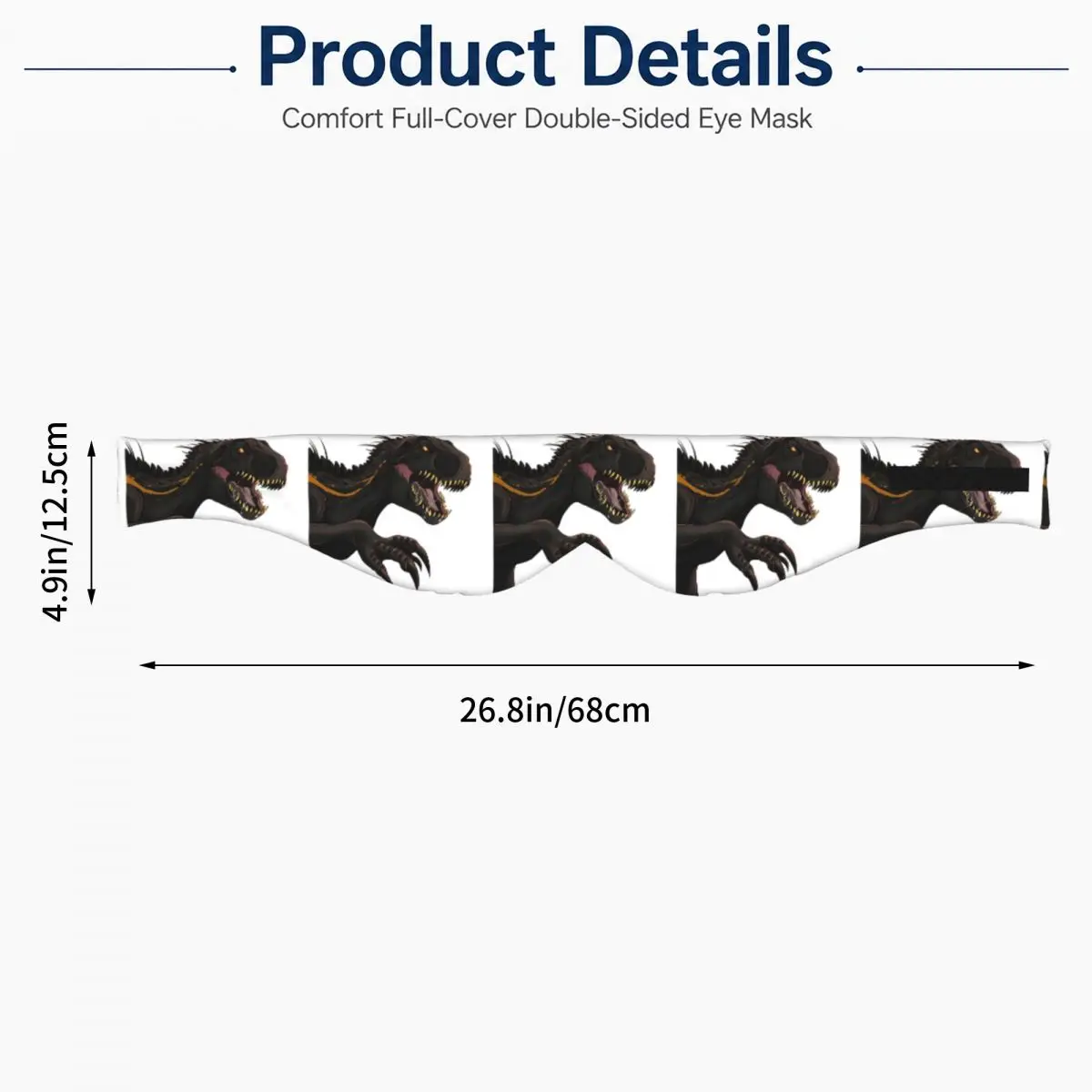 Jurassic World Indoraptor sleep mask Light Blocking Portable Eye Cover for Girls Boys Home Sleeping Party Gift Eyeshade eyepatch - view 2