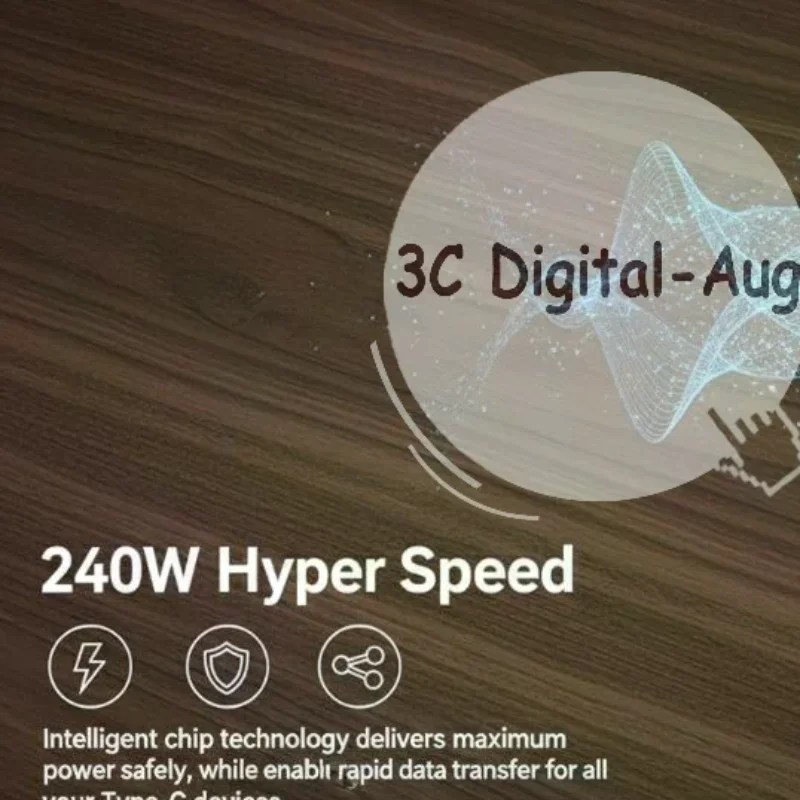 240W USB Cable Fast Charging Type C 1 Meter 2 Meters Strong Durable Cord For Smartphone Power Delivery At Home
