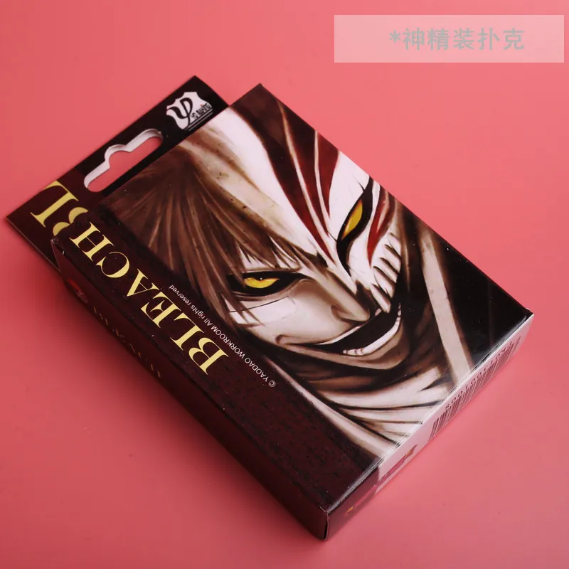 

Anime BLEACH Kurosaki Ichigo Poker Cards Shinigami Desk Cards/Bridge Cards for Cosplay Accessories or Collection
