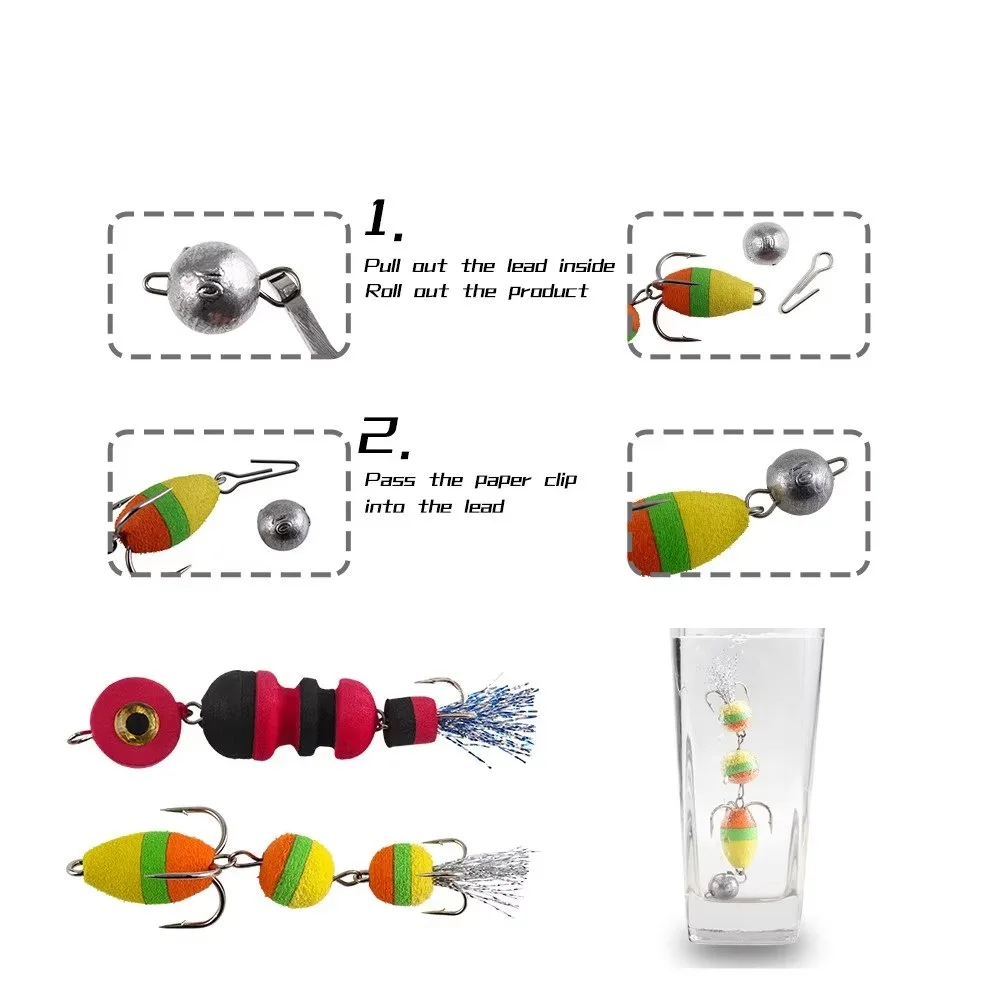 FTK Mandula Fishing Lure Soft Lures Foam Bait Swimbait Wobbler Bass Pike Lure Insect Artificial Baits Pesca