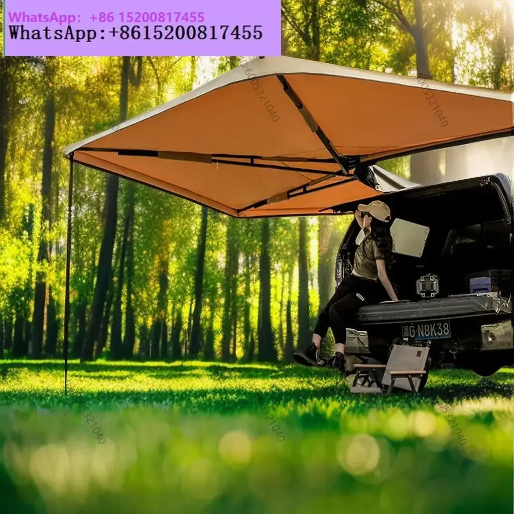 270 degree side tent fan canopy outdoor camping car side awning car top side tent aluminum shell