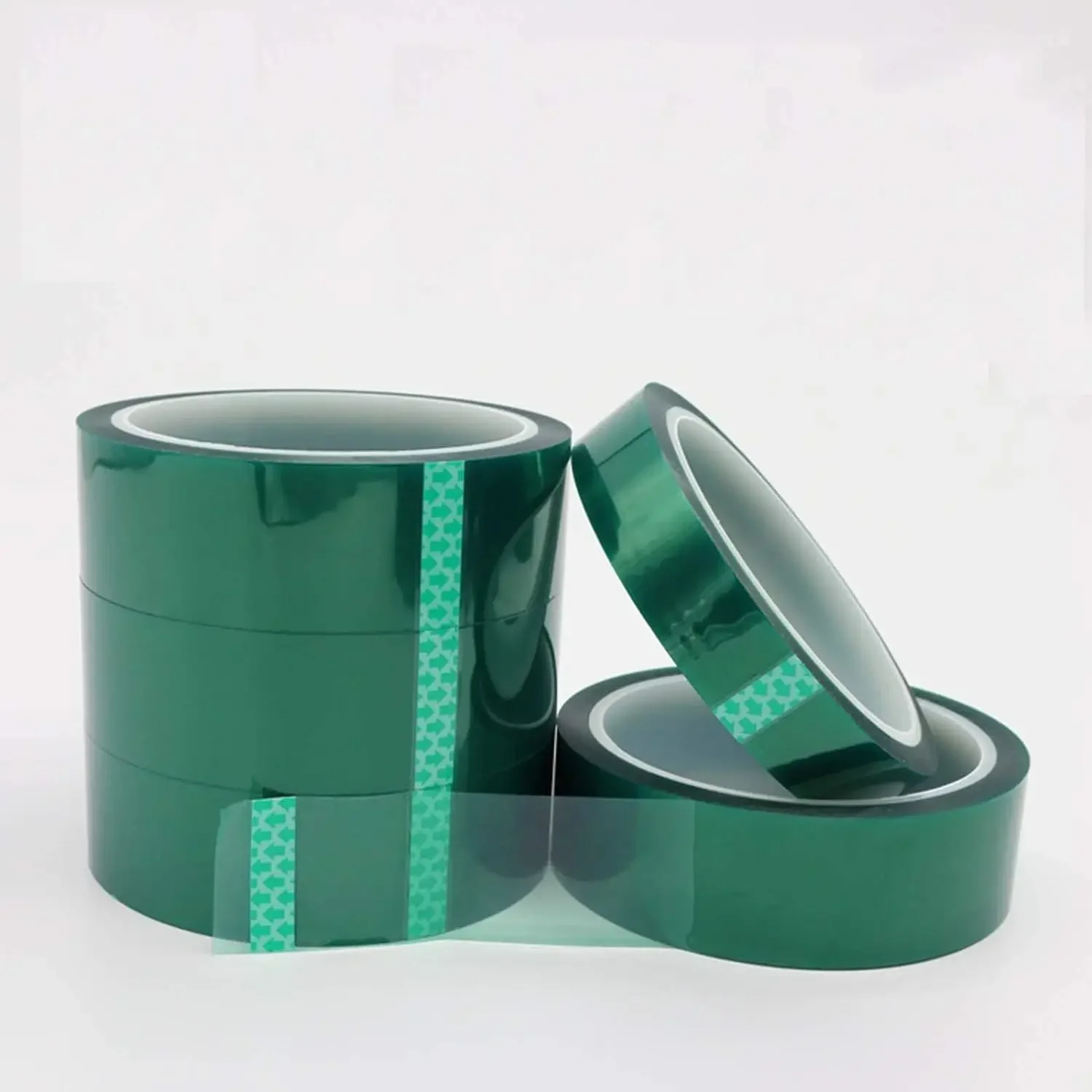 1/2/5pcs PET Film Tape 3mm ~ 100mm Green High Temperature Heat Resistant PCB Solder SMT Plating Shield Insulation Protection