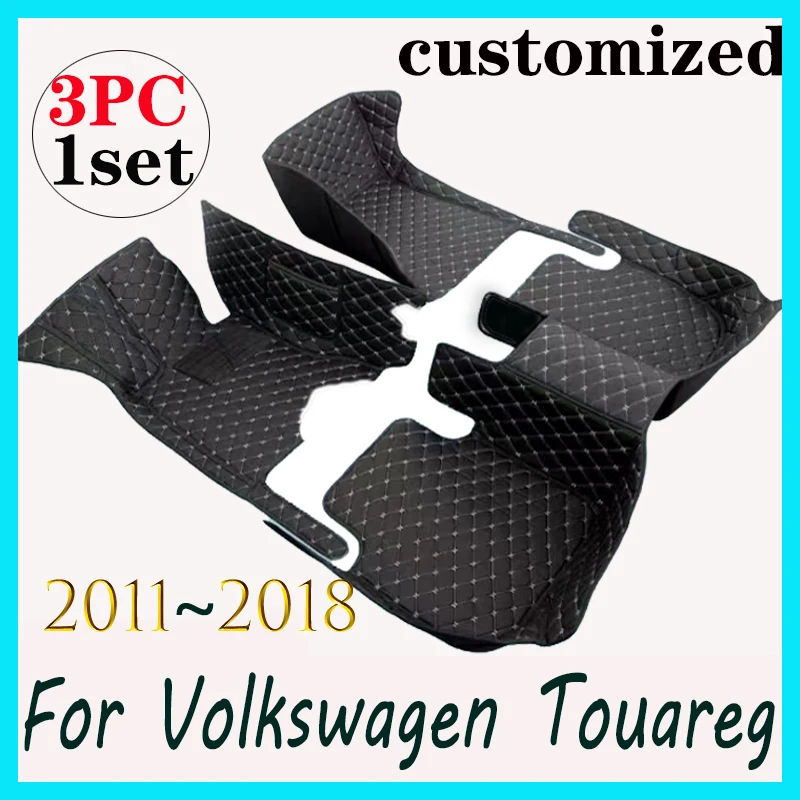 

Car Floor Mats For VW Volkswagen Touareg 2011 2012 2013 2014 2015 2016 2017 2018 Custom Auto Foot Pads Interior Accessories