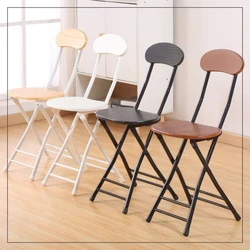 Folding chair auxiliary simple Back Office Home Cafe top modern interior
