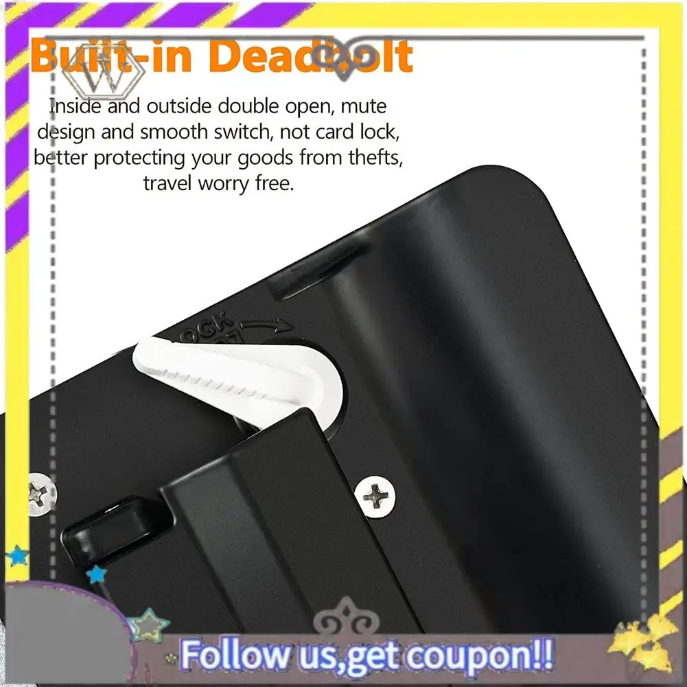 

ABXV-RV Travel Trailer Entry Door Lock,Camper Door Latch With Paddle Deadbolt, RV Handle For Cargo Hauler Horse Trailer Truck