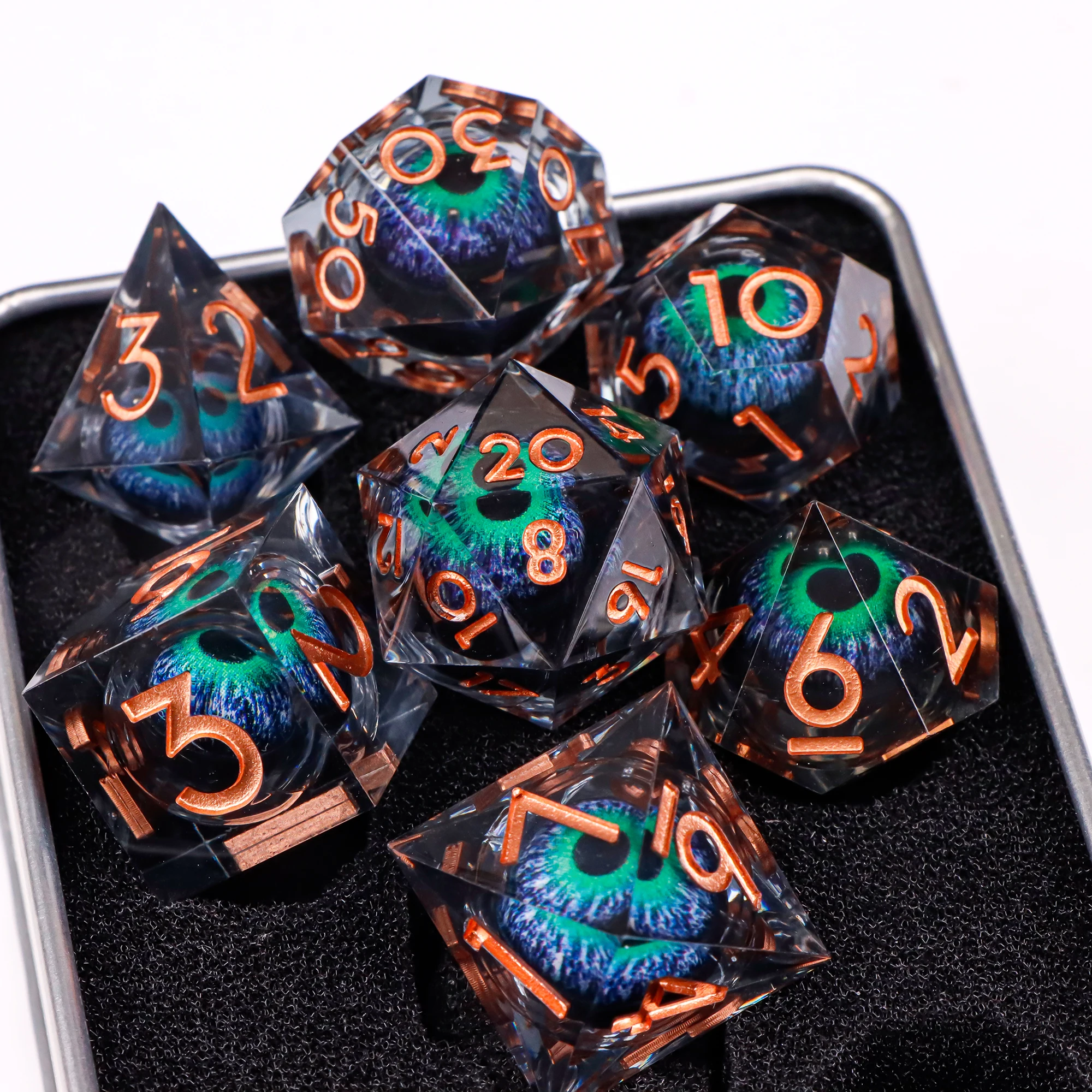 

Кости Dragon Eye для DnD Многогранные игральные кости для Dungeons and Dragons Beholder Dice для RPG D and D Набор кубиков D&D Подарки