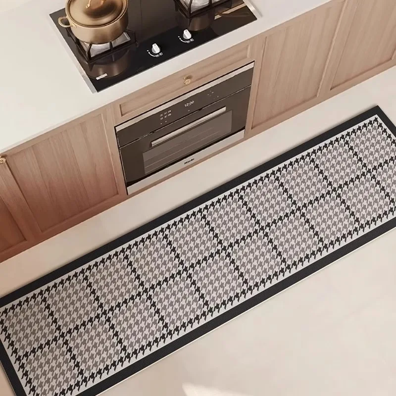 

Non-slip Kitchen Carpet Washable Waterproof Oil-proof Anti-fouling Floor Mat Anti-slip Runner Rug 주방매트 Pvc Alfombras De Cocina