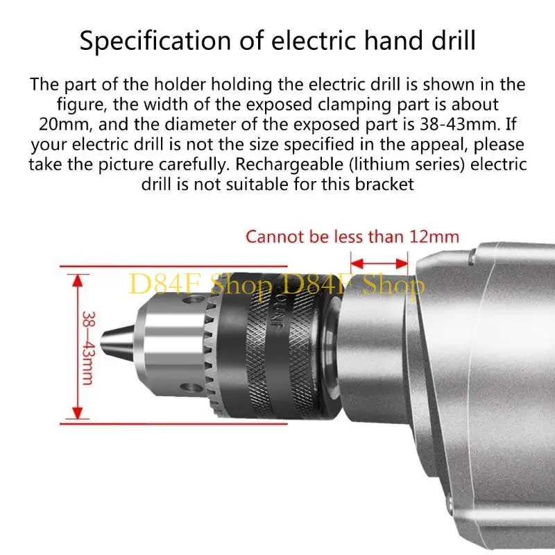 

D84F квадратный отверстие для бурового отверстия для адаптера для бурильной машины вспомогательное вложение