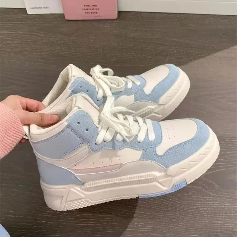 

Women's Sneakers Spring Autumn Woman Sport Shoes Flat with Casual Comfortable Breathable Lace-Up Female Vulcanized Shoes