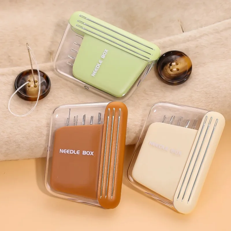 Neue Magnetische Nähbox Luxuriöses Creme-Design Hochwertiges Haushaltsnähset Praktisches Nähzubehör