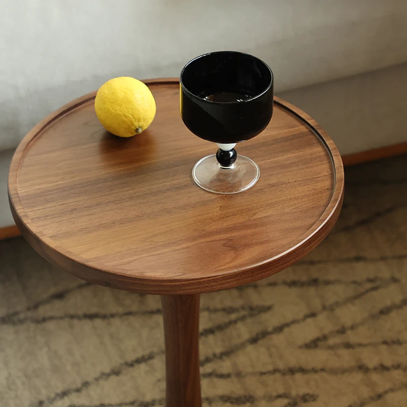 Nordic Solid Wood Side Sofa Table Coffee Mobile Small Round Simple Bed Height Adjustment Lounge Mesas Terraza Home Furniture