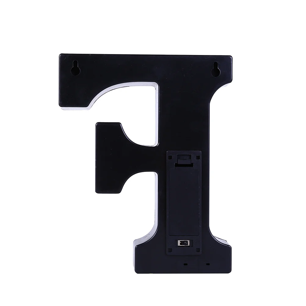 

LED Letter F Night Light White Romantic Neon Sign Wedding Party Bedroom Wall Decor Powered Safe Environmentally Friendly