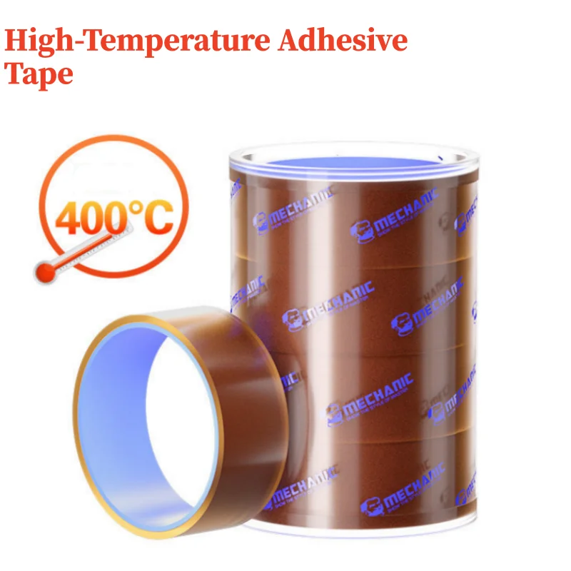 MECHANIC 4/5/6/8/10/15/20/30/35mm 400°C Insulation Tape High Temperature Polyimide for PCB Mobile Phone Battery Soldering Repair