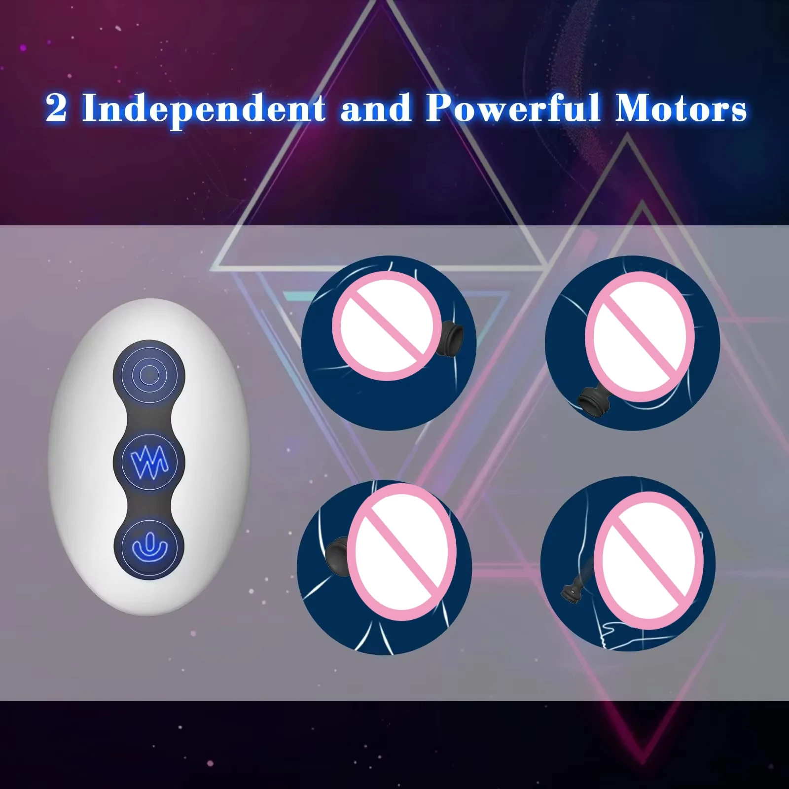 Remote Control Anal Vibrator Male Prostate Massager Wriggling Rotating Vibrating Anal Beads Adult Sex Toys with Suction Cup - Image 5