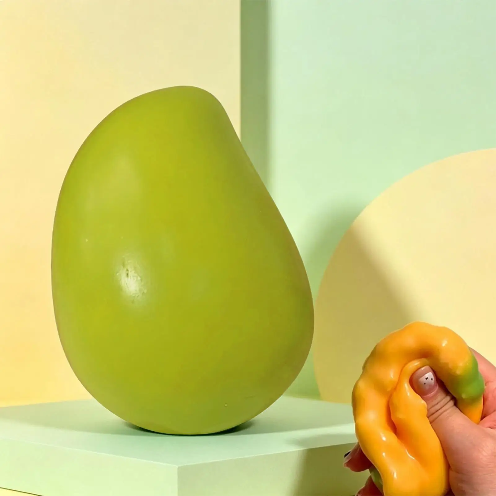 Mango Slow Rising Color Changing Toy Fidget Sensory Stress Relief Squeeze Ball Desk Decor Party Favor Stocking Stuffers for Kids