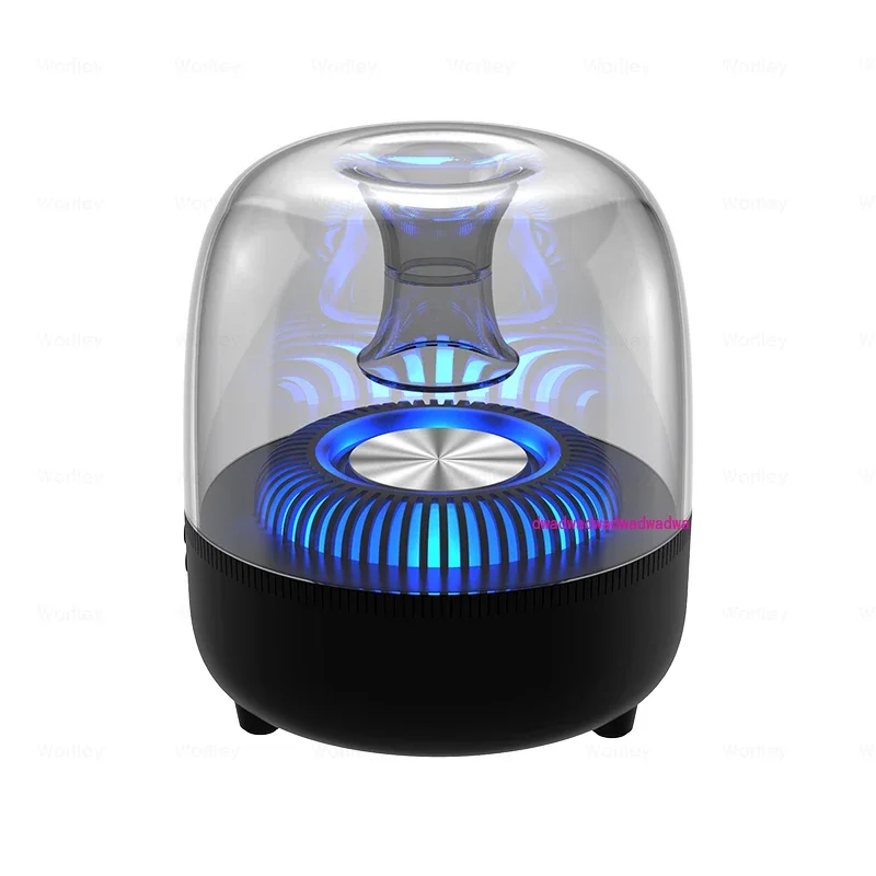 Wireless bluetooth speaker home computer notebook small subwoofer glazed luminous desktop stereo radio