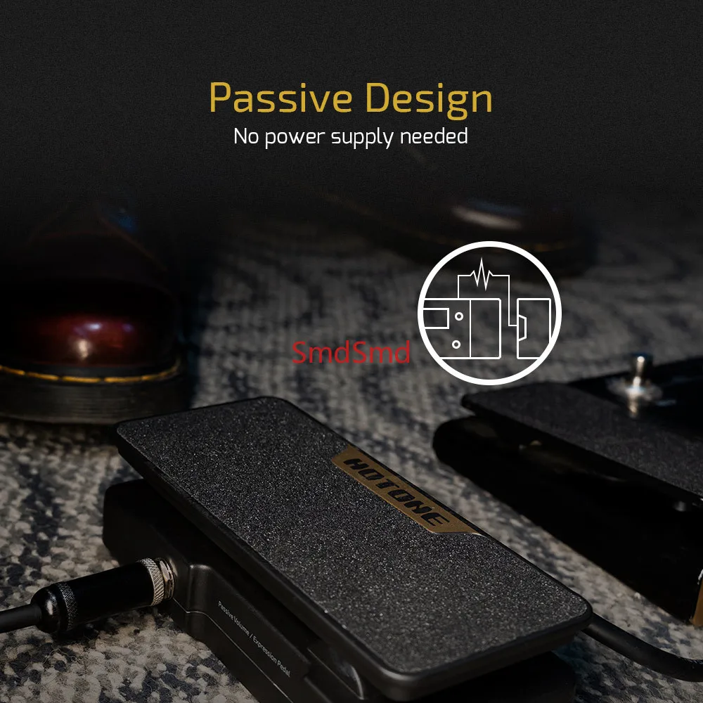 Press 2 in 1 Passive Volume Expression Control EXP Pedal with External EXP Jacks General for Other Music Devices