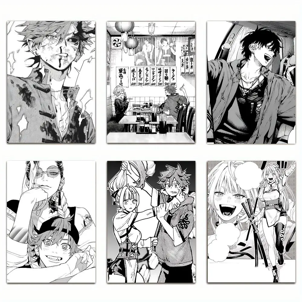 manga Gokurakugai Poster Poster HD Print Modern Luxury Style Home Decor for Study Living Room GiftNew Arrival On Sale trendy hot