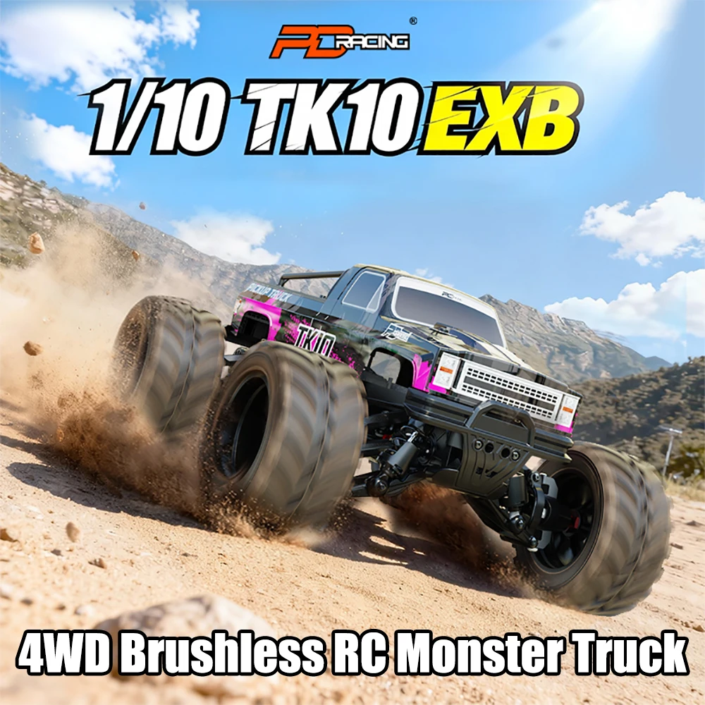 

NEW PD RACING 1/10 RC Monster Truck TK10 EXB 4WD Brushless RTR Electric Remote Control Model Car Adult Children's Toys